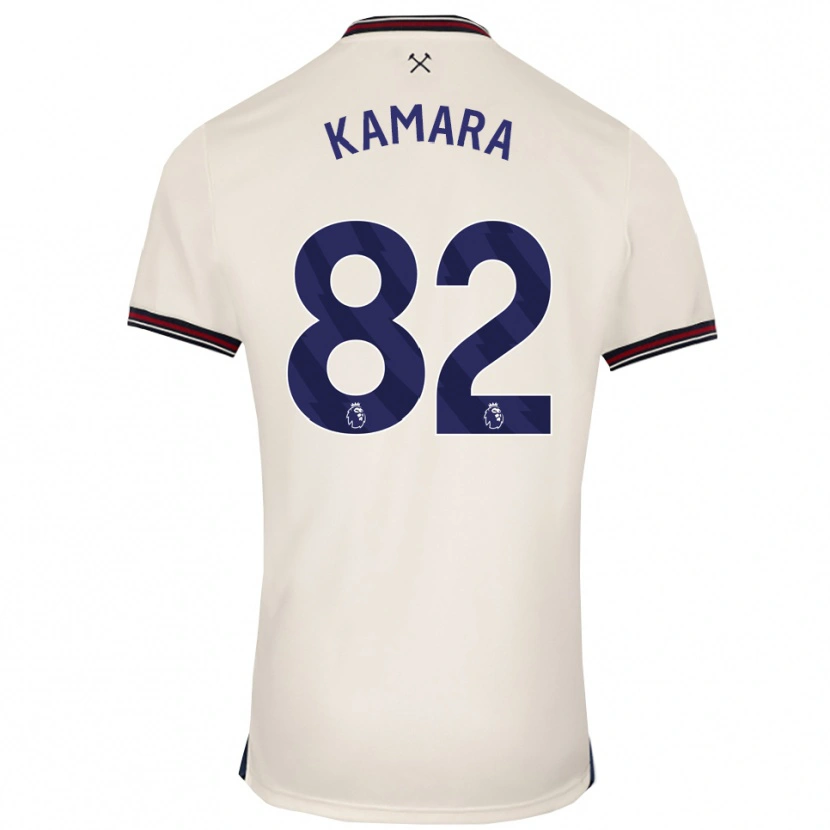Danxen Dámské Aaron Kamara #82 Smetanově Bílá Daleko Hráčské Dresy 2025/26 Dres