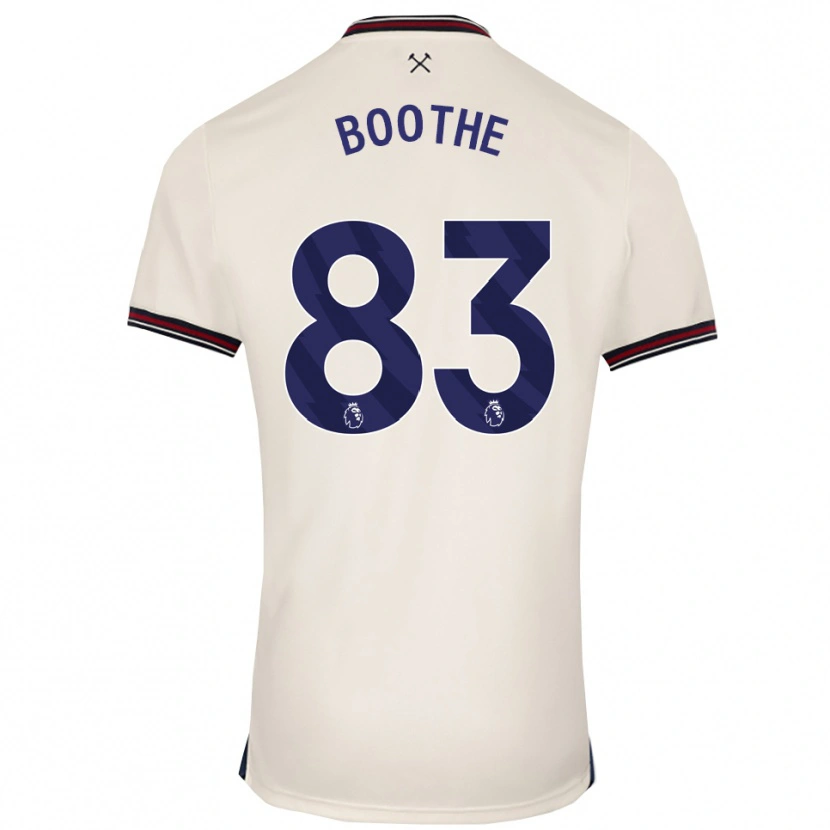 Danxen Dámské Sebastian Boothe #83 Smetanově Bílá Daleko Hráčské Dresy 2025/26 Dres