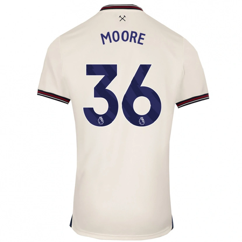 Danxen Dámské Sean Moore #36 Smetanově Bílá Daleko Hráčské Dresy 2025/26 Dres