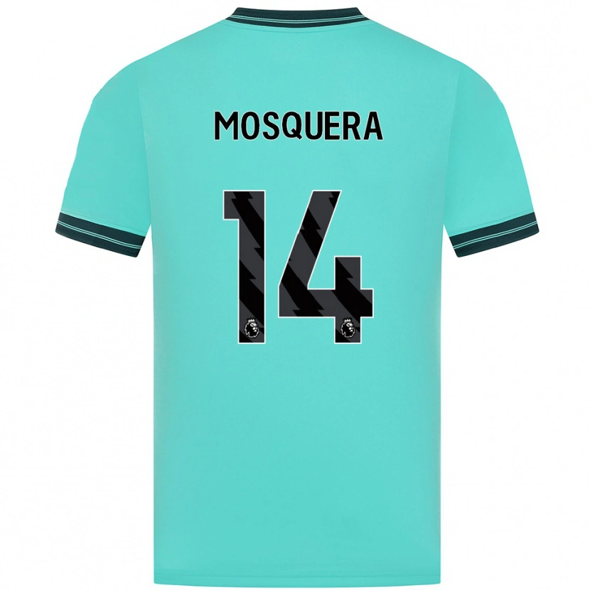 Danxen Dámské Yerson Mosquera #14 Nebesky Modrá Zelená Daleko Hráčské Dresy 2025/26 Dres