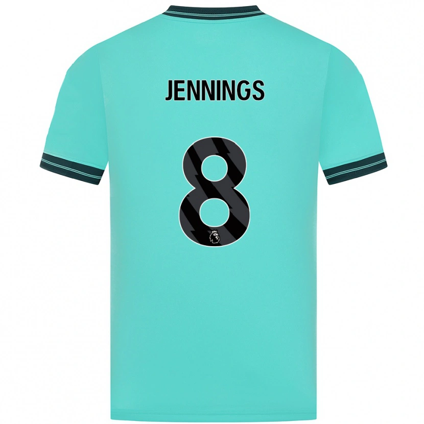 Danxen Dámské Shannie Jennings #8 Nebesky Modrá Zelená Daleko Hráčské Dresy 2025/26 Dres
