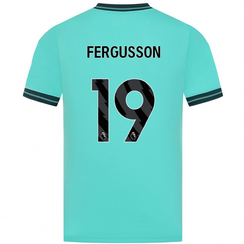 Danxen Dámské Liv Fergusson #19 Nebesky Modrá Zelená Daleko Hráčské Dresy 2025/26 Dres