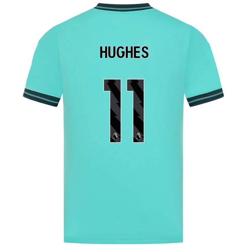 Danxen Dámské Amber Hughes #11 Nebesky Modrá Zelená Daleko Hráčské Dresy 2025/26 Dres