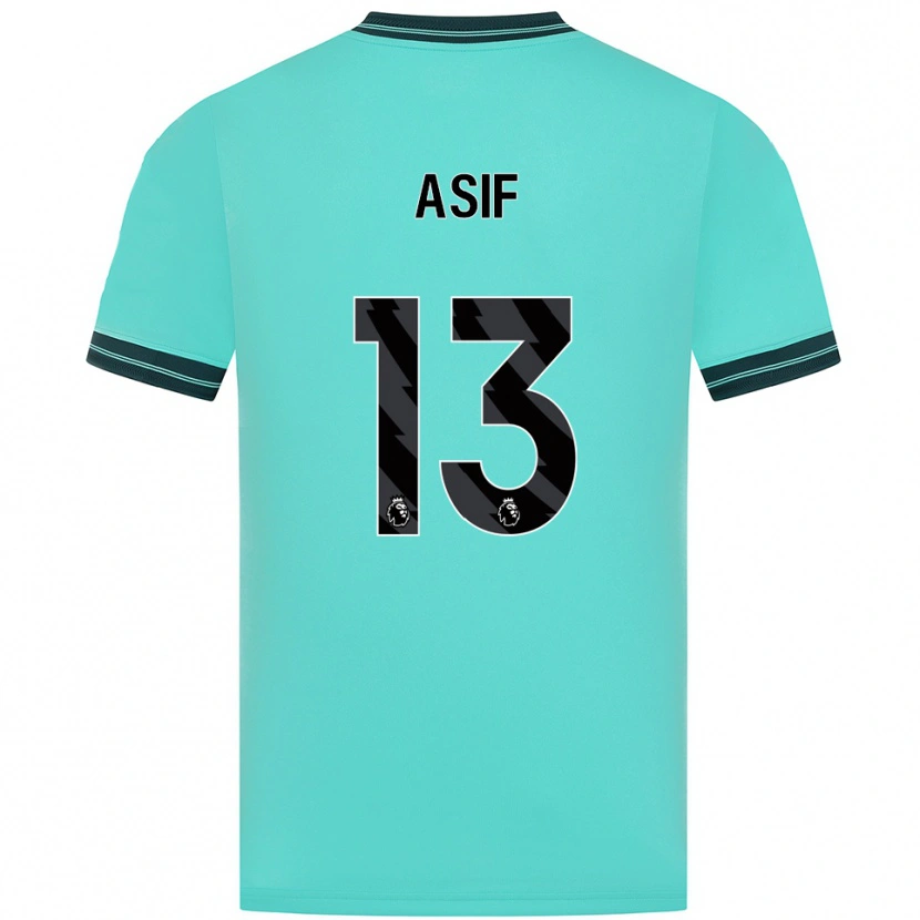 Danxen Dámské Daston Asif #13 Nebesky Modrá Zelená Daleko Hráčské Dresy 2025/26 Dres