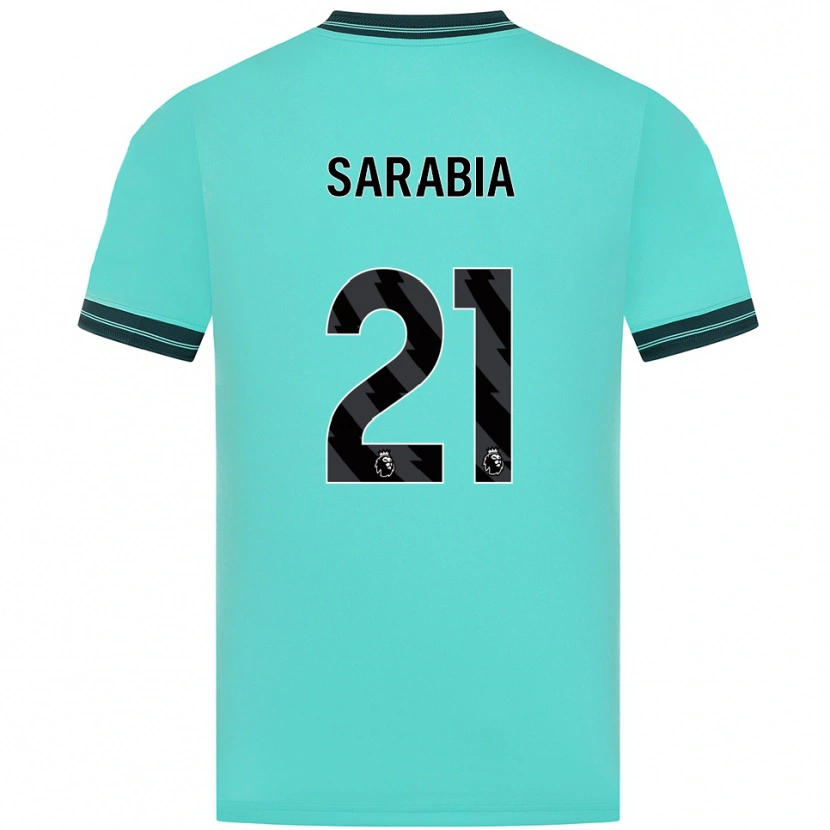 Danxen Dámské Pablo Sarabia #21 Nebesky Modrá Zelená Daleko Hráčské Dresy 2025/26 Dres