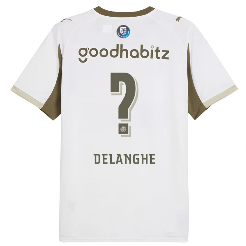 Danxen Dámské Maxime Delanghe #0 Bílá Šedá Třetí Hráčské Dresy 2025/26 Dres