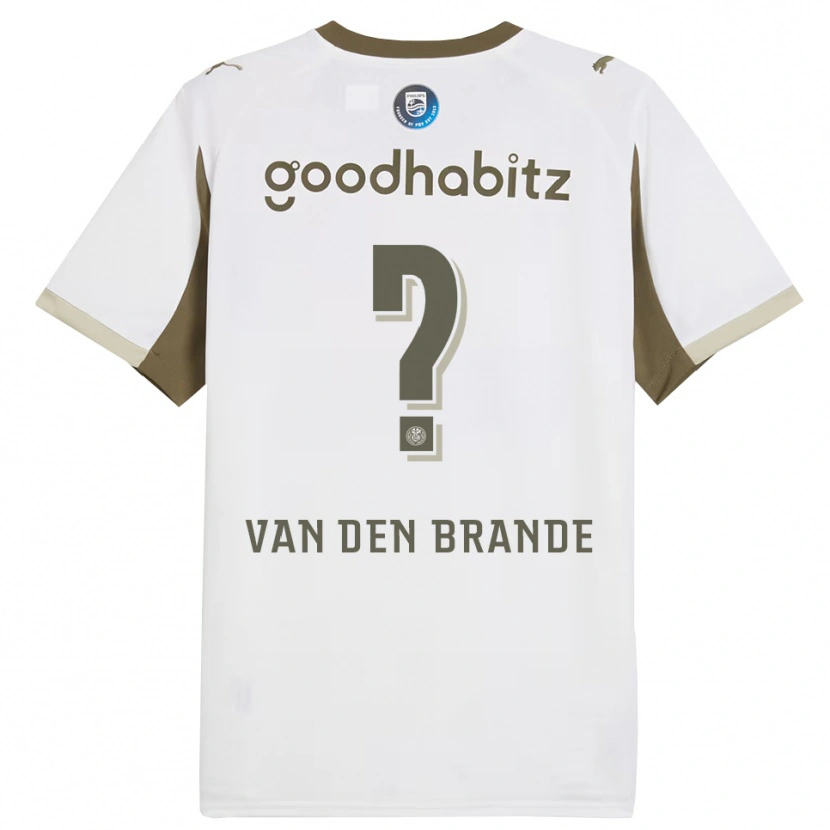 Danxen Dámské Daan Van Den Brande #0 Bílá Šedá Třetí Hráčské Dresy 2025/26 Dres