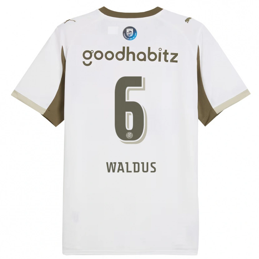 Danxen Dámské Maruschka Waldus #6 Bílá Šedá Třetí Hráčské Dresy 2025/26 Dres