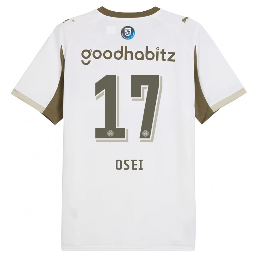 Danxen Dámské Micaiah Osei #17 Bílá Šedá Třetí Hráčské Dresy 2025/26 Dres