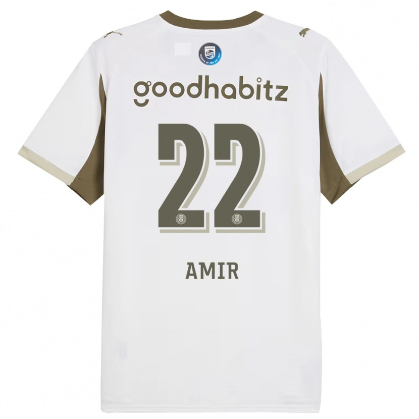 Danxen Dámské Amir Al-Anany #22 Bílá Šedá Třetí Hráčské Dresy 2025/26 Dres