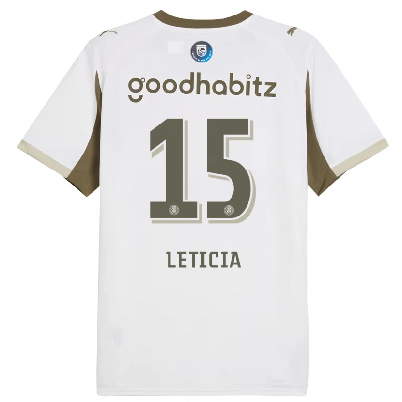 Danxen Dámské Brazil Bra Leticia #15 Bílá Šedá Třetí Hráčské Dresy 2025/26 Dres