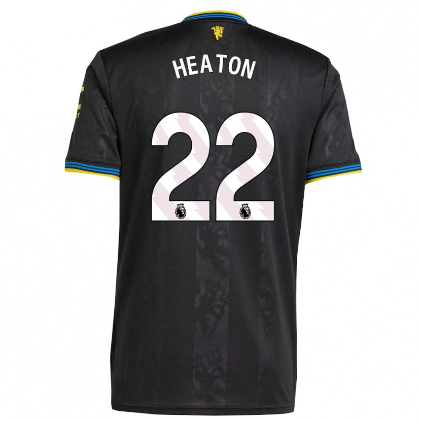 Danxen Dámské Tom Heaton #22 Černá Žlutá Modrá Třetí Hráčské Dresy 2025/26 Dres