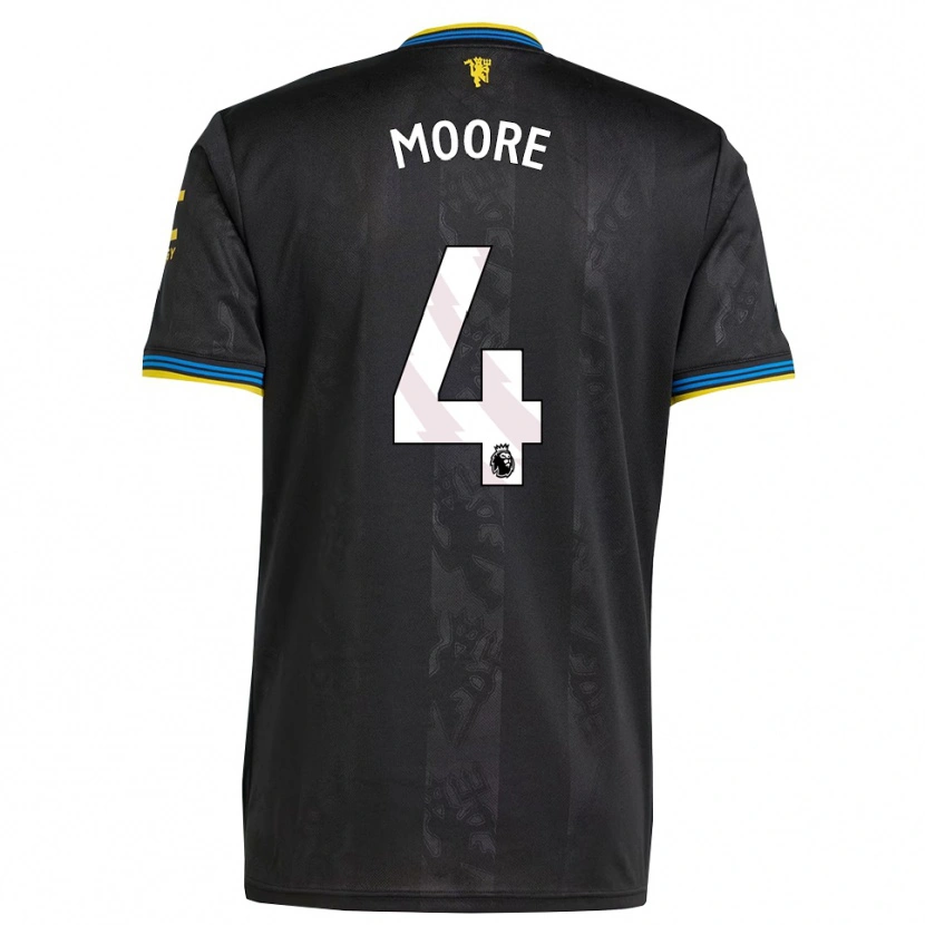 Danxen Dámské Jade Moore #4 Černá Žlutá Modrá Třetí Hráčské Dresy 2025/26 Dres