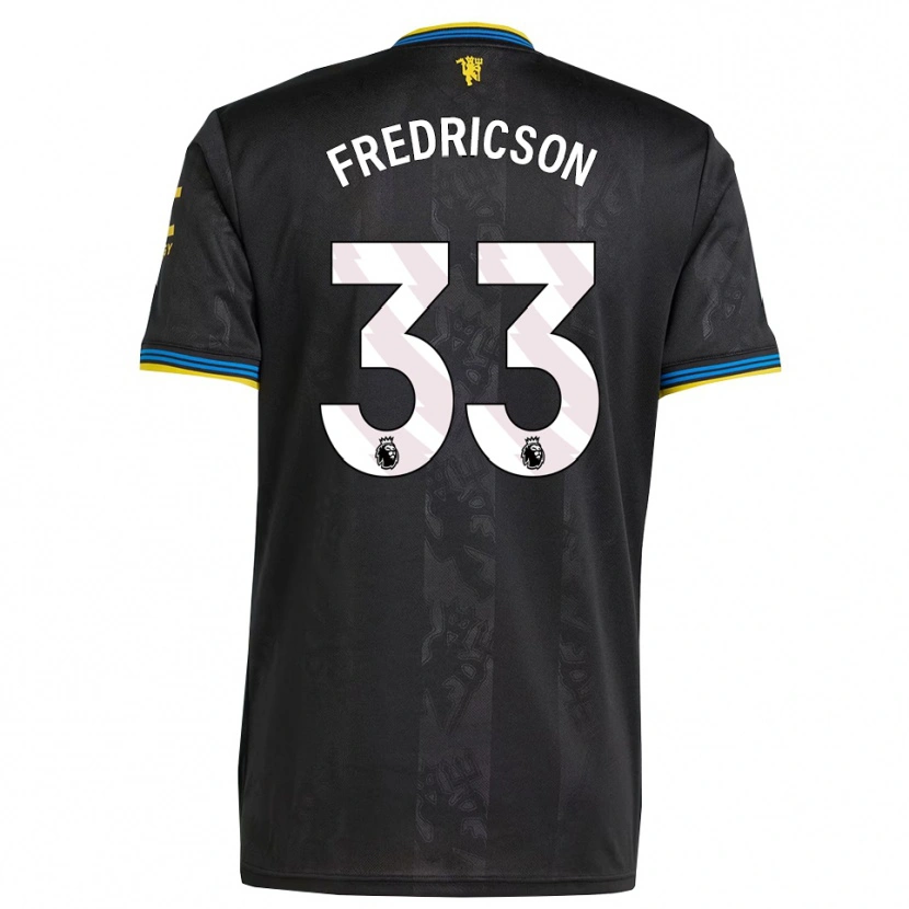 Danxen Dámské Tyler Fredricson #33 Černá Žlutá Modrá Třetí Hráčské Dresy 2025/26 Dres