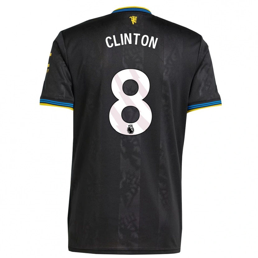 Danxen Dámské Grace Clinton #8 Černá Žlutá Modrá Třetí Hráčské Dresy 2025/26 Dres