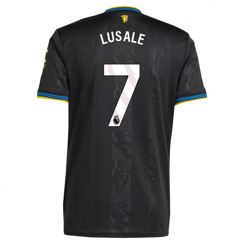 Danxen Dámské Samuel Lusale #7 Černá Žlutá Modrá Třetí Hráčské Dresy 2025/26 Dres