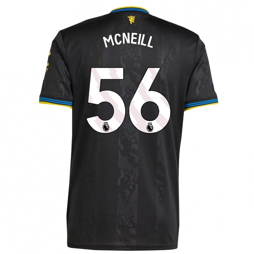 Danxen Dámské Charlie Mcneill #56 Černá Žlutá Modrá Třetí Hráčské Dresy 2025/26 Dres