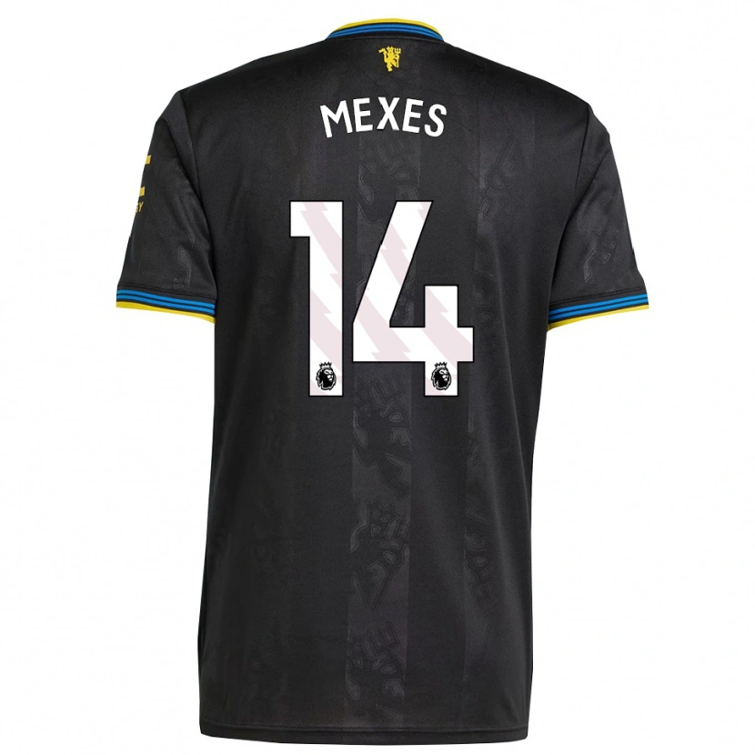 Danxen Dámské Silva Mexes #14 Černá Žlutá Modrá Třetí Hráčské Dresy 2025/26 Dres