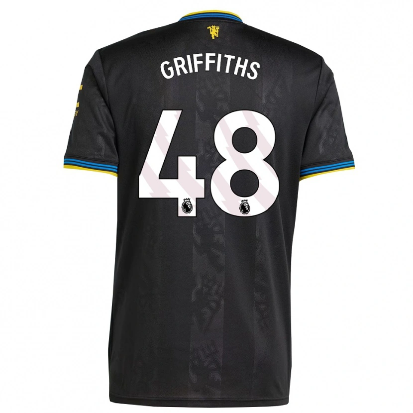 Danxen Dámské Mared Griffiths #48 Černá Žlutá Modrá Třetí Hráčské Dresy 2025/26 Dres