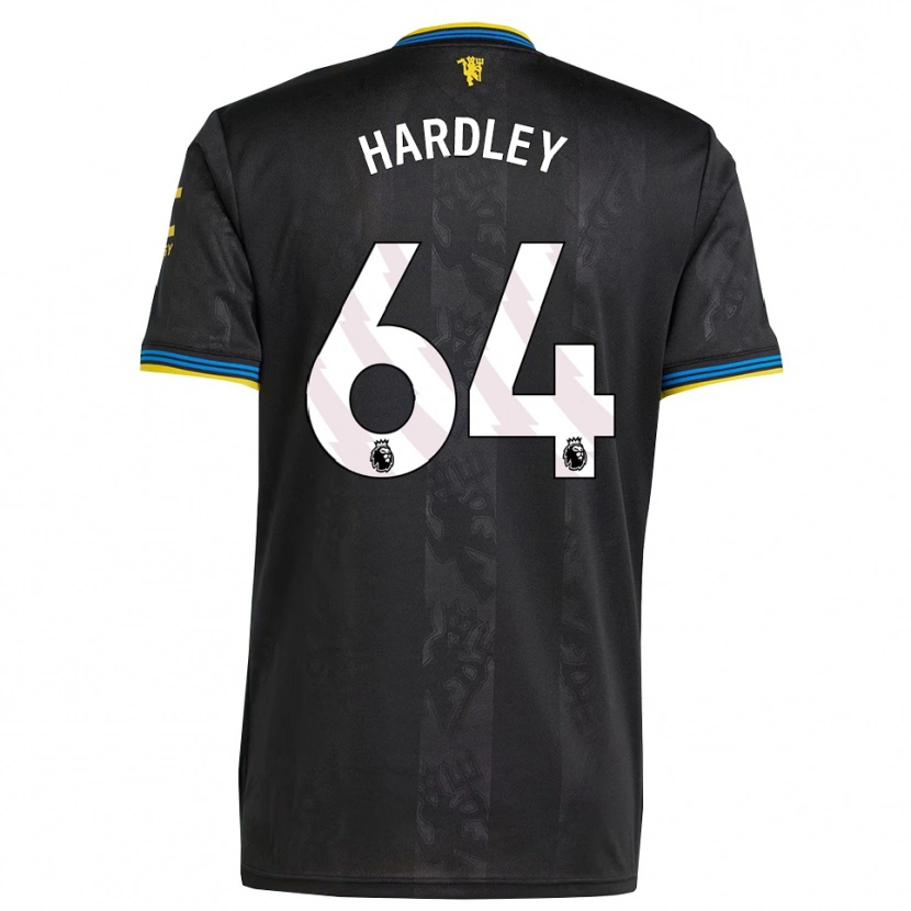 Danxen Dámské Bjorn Hardley #64 Černá Žlutá Modrá Třetí Hráčské Dresy 2025/26 Dres