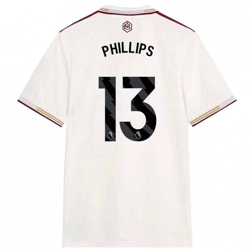Danxen Dámské Charlie Phillips #13 Smetanově Bílá Burgundská Třetí Hráčské Dresy 2025/26 Dres