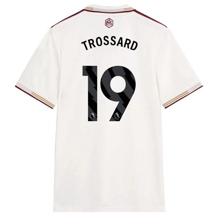 Danxen Dámské Leandro Trossard #19 Smetanově Bílá Burgundská Třetí Hráčské Dresy 2025/26 Dres