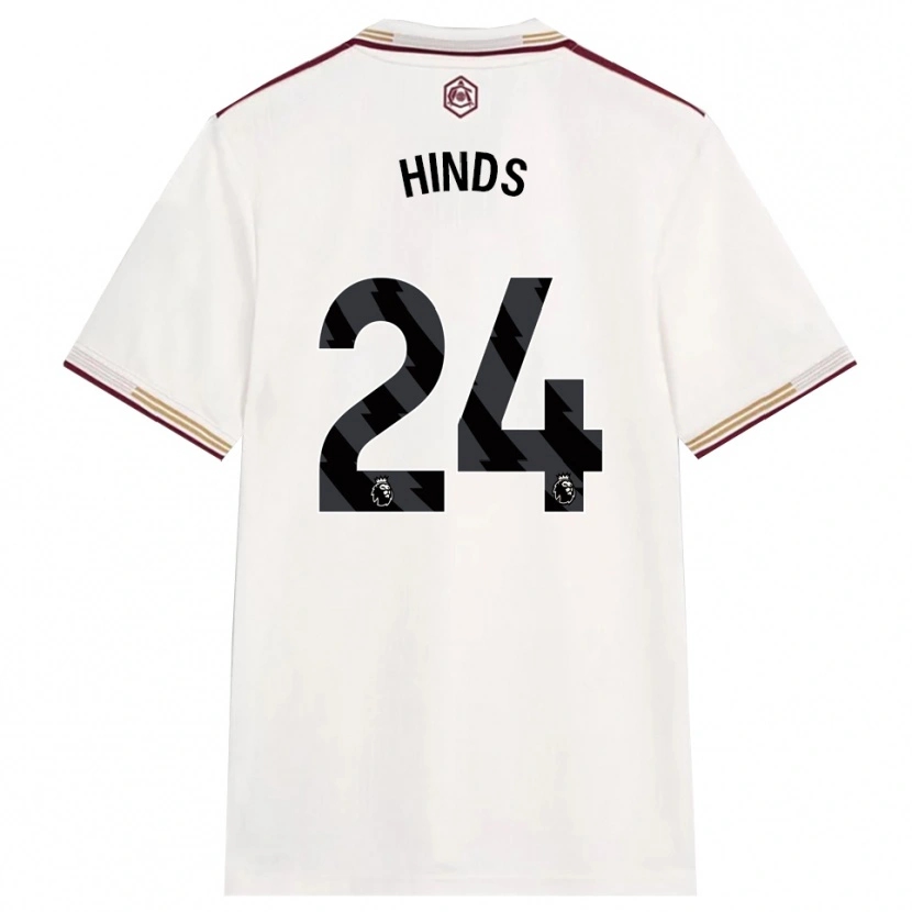 Danxen Dámské Taylor Hinds #24 Smetanově Bílá Burgundská Třetí Hráčské Dresy 2025/26 Dres