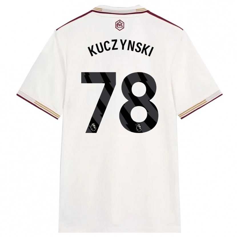 Danxen Dámské Max Kuczynski #78 Smetanově Bílá Burgundská Třetí Hráčské Dresy 2025/26 Dres