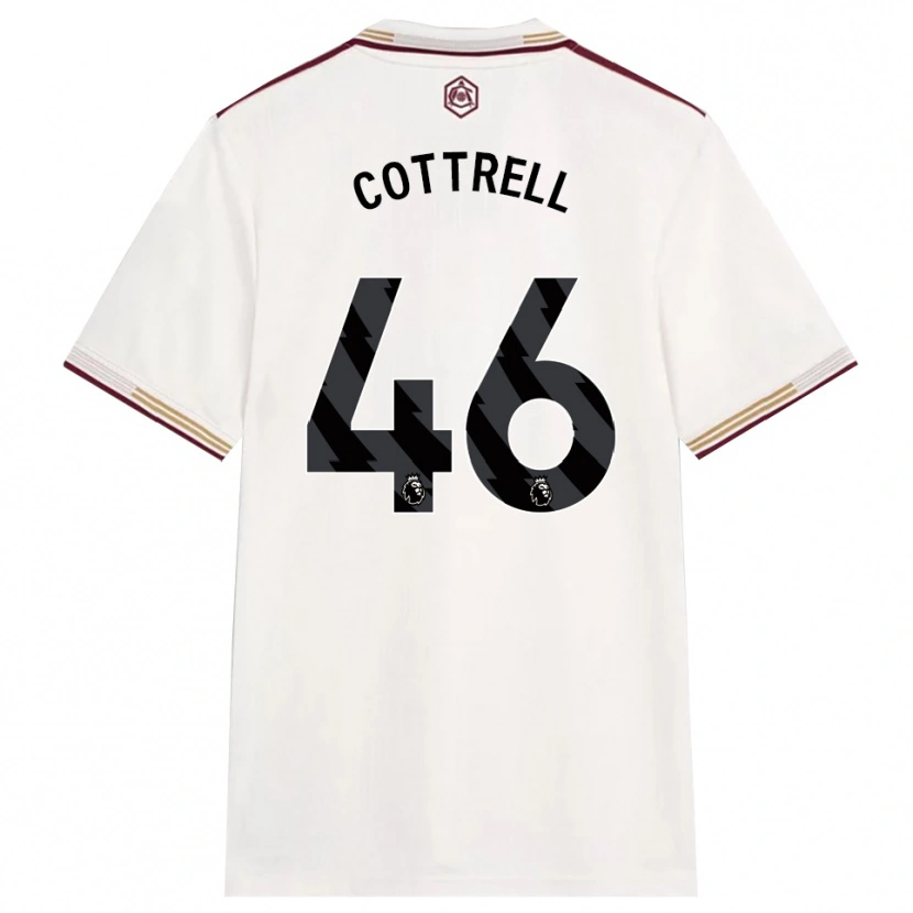 Danxen Dámské Ben Cottrell #46 Smetanově Bílá Burgundská Třetí Hráčské Dresy 2025/26 Dres