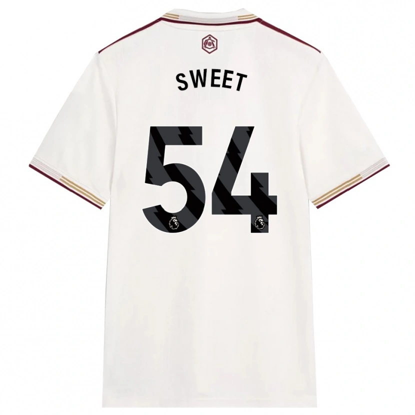 Danxen Dámské William Sweet #54 Smetanově Bílá Burgundská Třetí Hráčské Dresy 2025/26 Dres