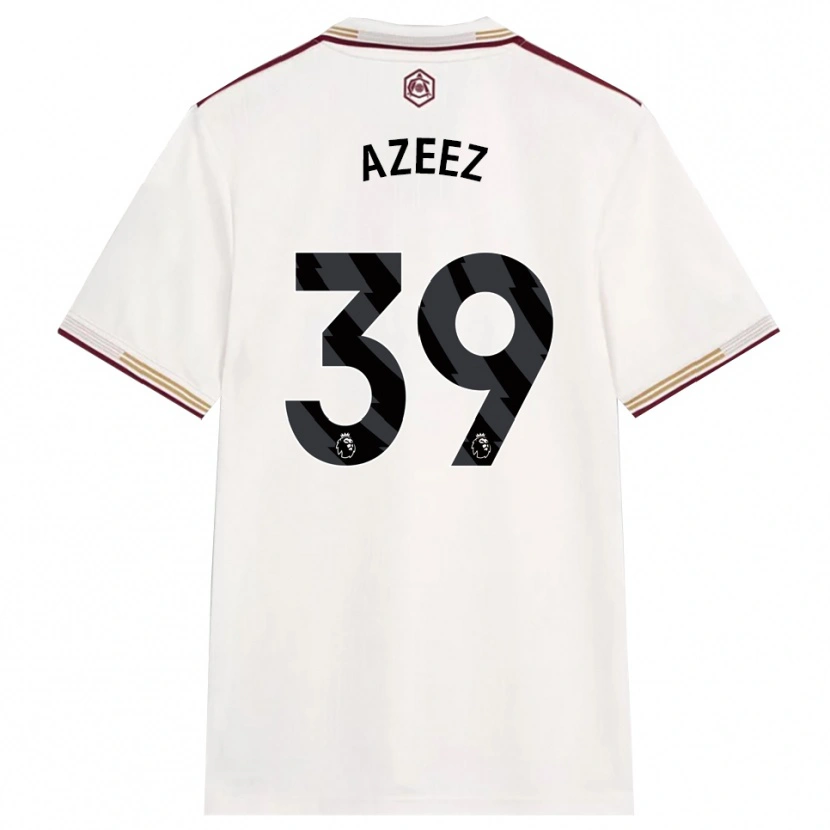 Danxen Dámské Miguel Azeez #39 Smetanově Bílá Burgundská Třetí Hráčské Dresy 2025/26 Dres