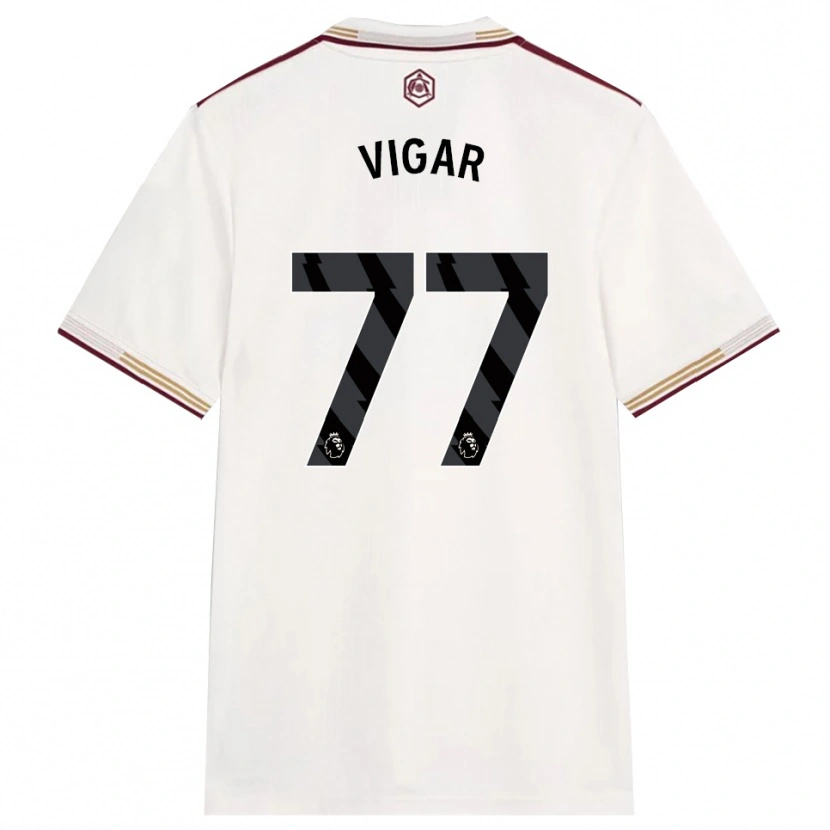 Danxen Dámské Billy Vigar #77 Smetanově Bílá Burgundská Třetí Hráčské Dresy 2025/26 Dres