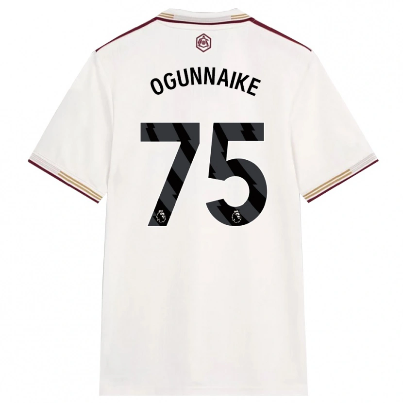 Danxen Dámské Josh Ogunnaike #75 Smetanově Bílá Burgundská Třetí Hráčské Dresy 2025/26 Dres