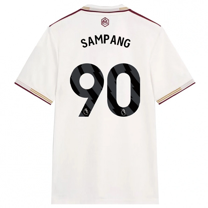 Danxen Dámské Saurap Sampang #90 Smetanově Bílá Burgundská Třetí Hráčské Dresy 2025/26 Dres