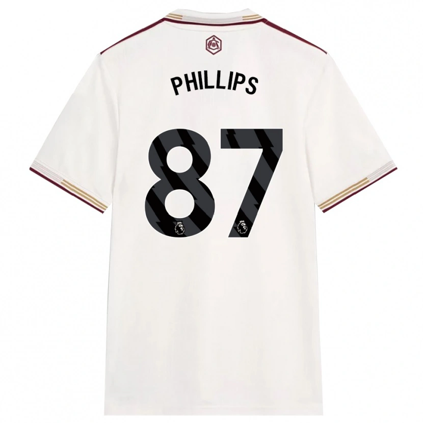 Danxen Dámské Bowen Phillips #87 Smetanově Bílá Burgundská Třetí Hráčské Dresy 2025/26 Dres