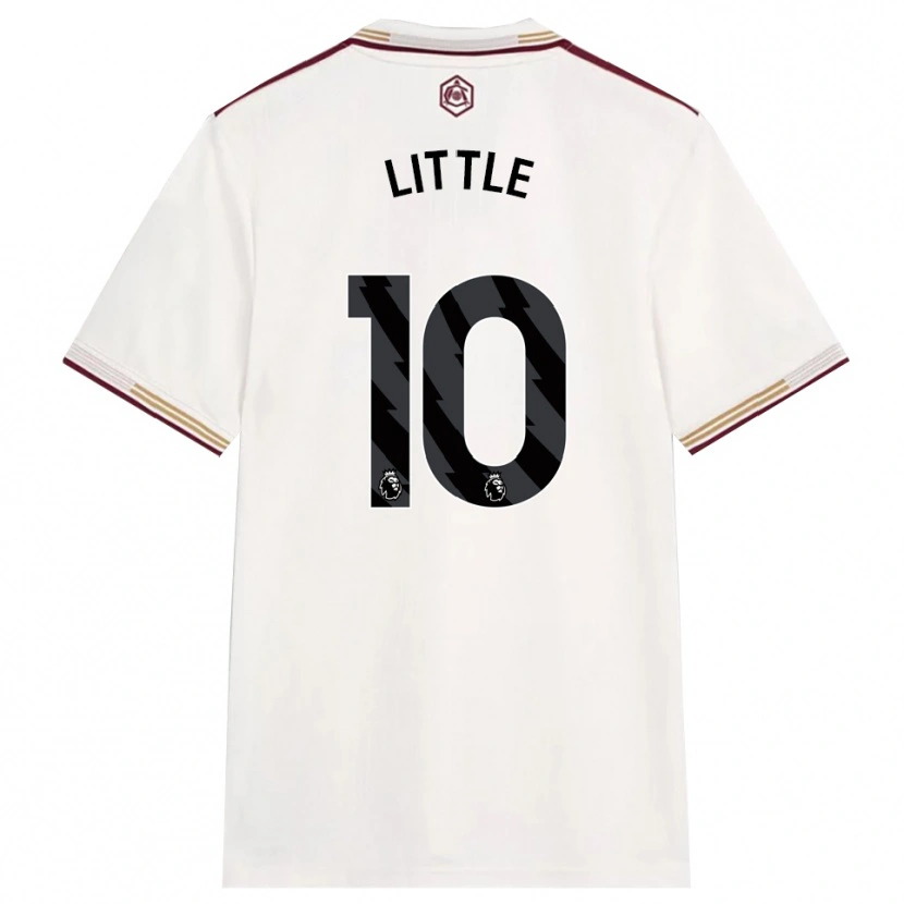 Danxen Dámské Kim Little #10 Smetanově Bílá Burgundská Třetí Hráčské Dresy 2025/26 Dres