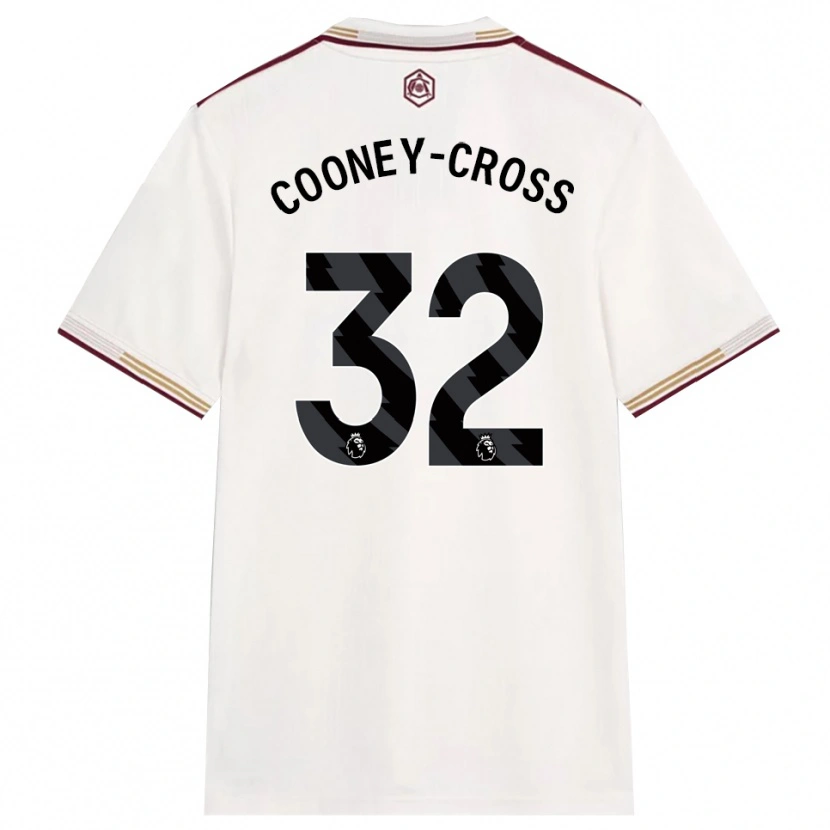 Danxen Dámské Kyra Cooney-Cross #32 Smetanově Bílá Burgundská Třetí Hráčské Dresy 2025/26 Dres