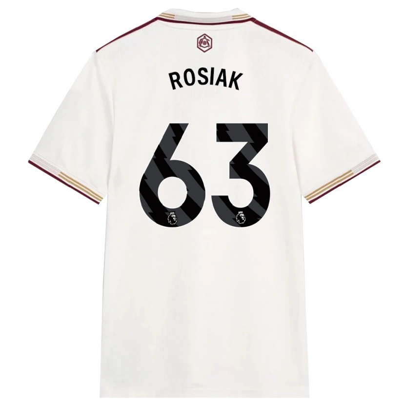 Danxen Dámské Michal Rosiak #63 Smetanově Bílá Burgundská Třetí Hráčské Dresy 2025/26 Dres