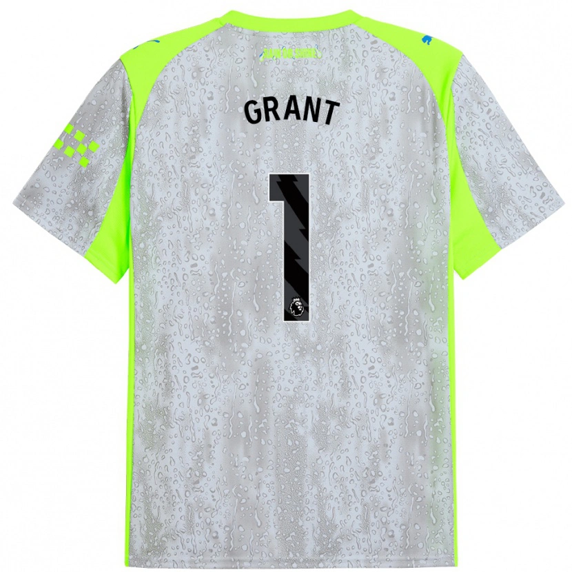 Danxen Dámské True Grant #1 Šedá Žlutá Třetí Hráčské Dresy 2025/26 Dres