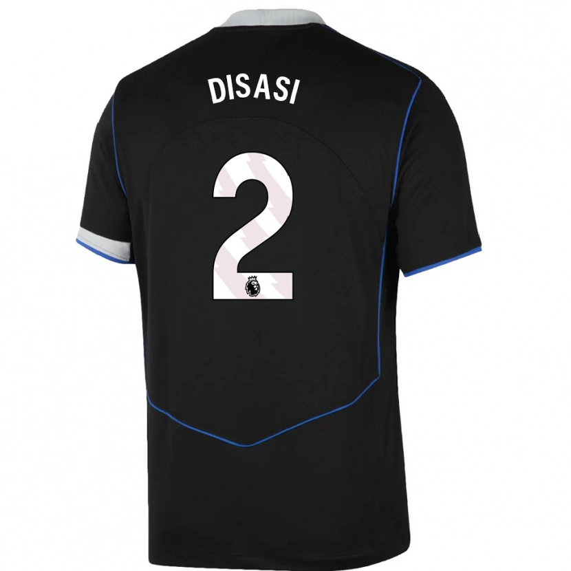 Danxen Dámské Axel Disasi #2 Černá Modrá Stříbrná Třetí Hráčské Dresy 2025/26 Dres