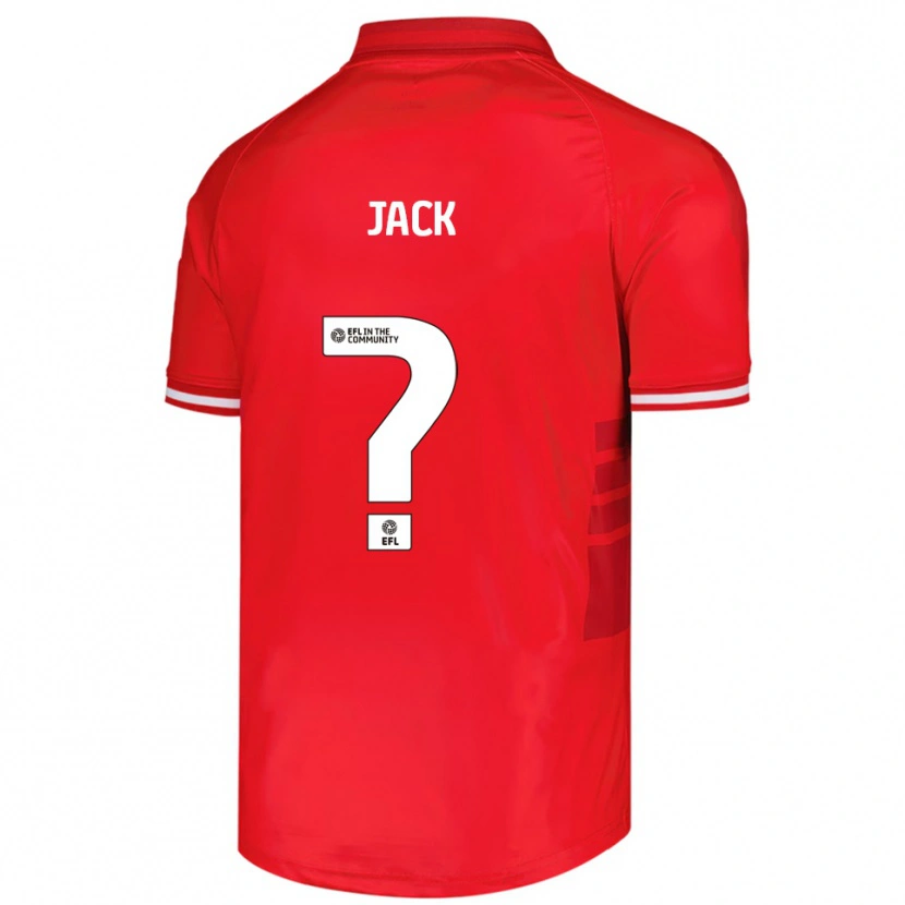 Danxen Dětské Jack Woodcock #0 Červená Bílá Domů Hráčské Dresy 2025/26 Dres