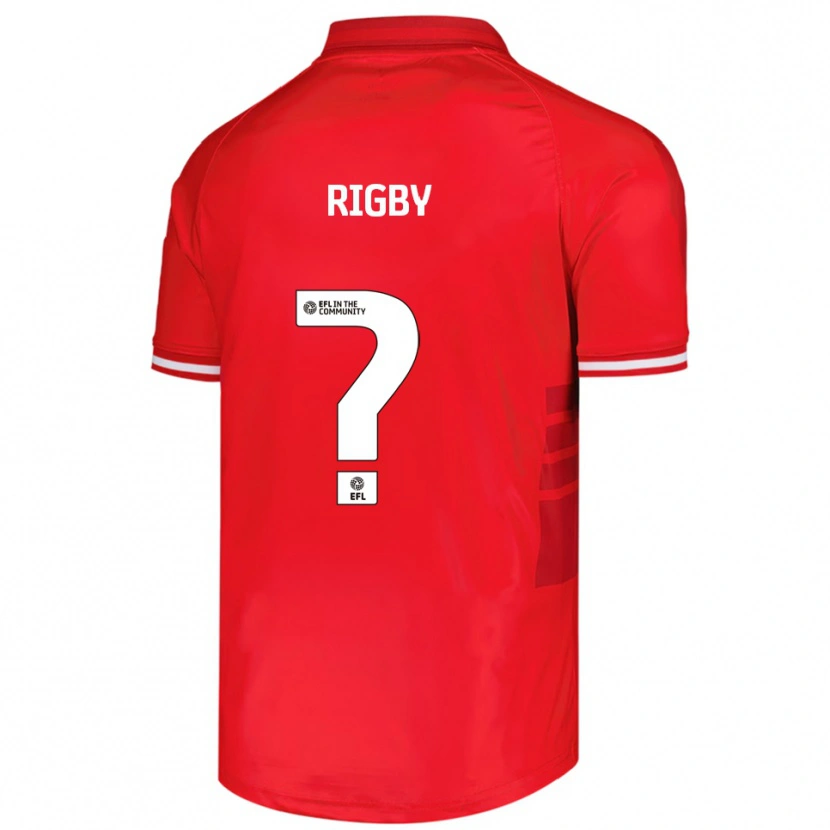 Danxen Dětské Stephanie Rigby #0 Červená Bílá Domů Hráčské Dresy 2025/26 Dres