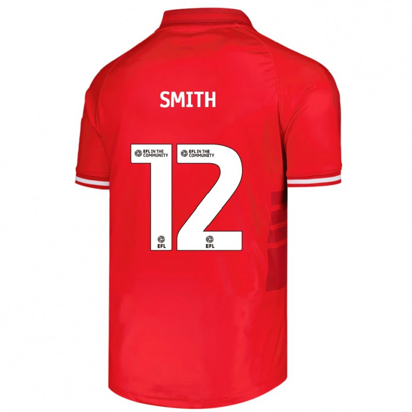 Danxen Dětské Jackson Smith #12 Červená Bílá Domů Hráčské Dresy 2025/26 Dres