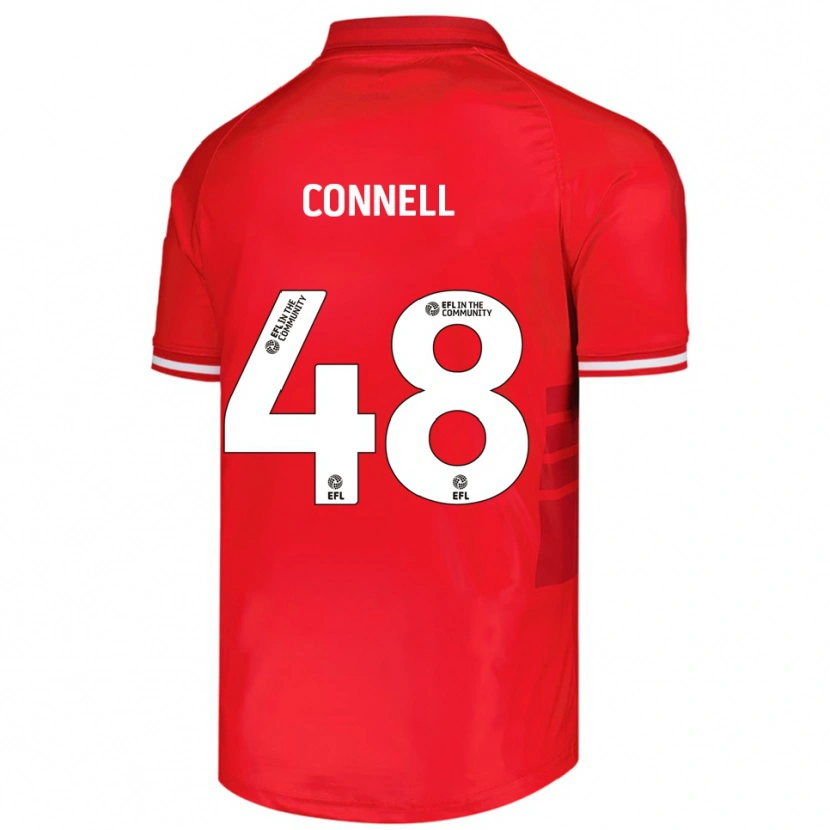 Danxen Dětské Luca Connell #48 Červená Bílá Domů Hráčské Dresy 2025/26 Dres