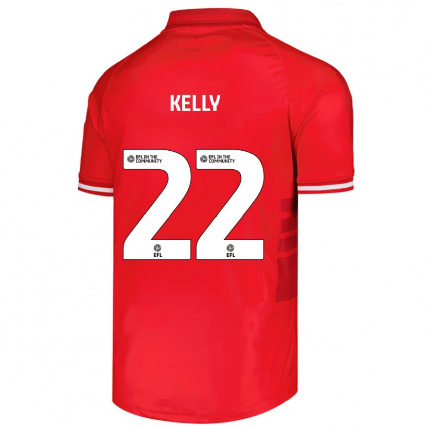 Danxen Dětské Patrick Kelly #22 Červená Bílá Domů Hráčské Dresy 2025/26 Dres