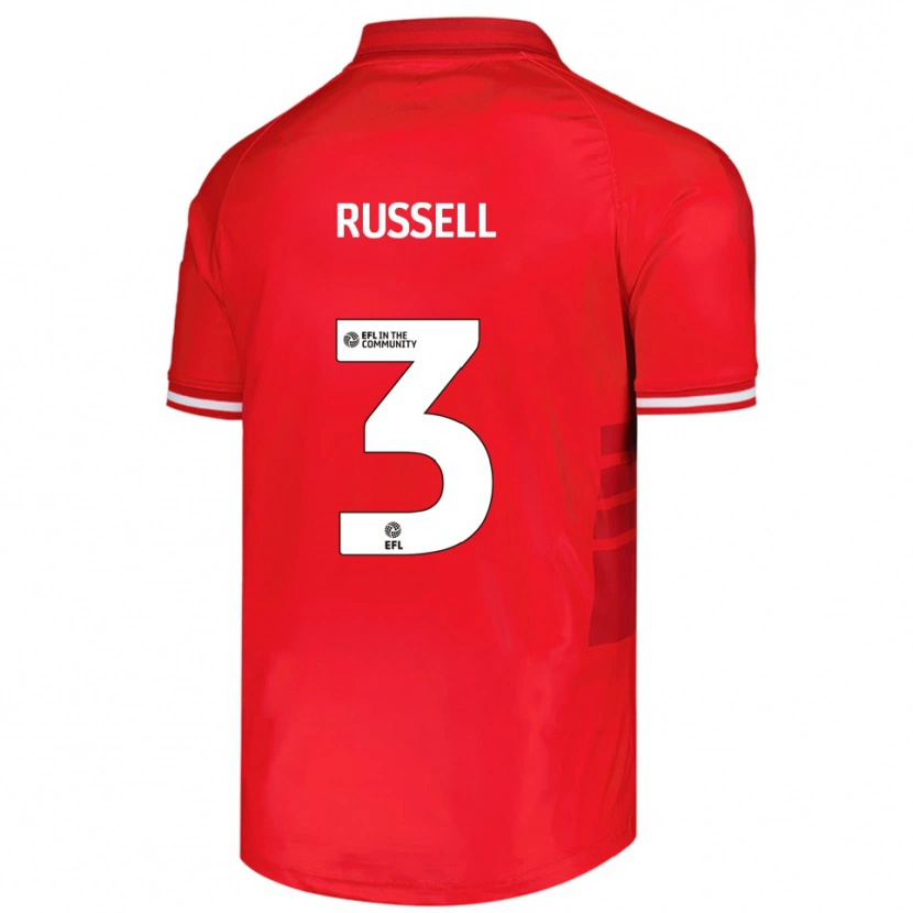 Danxen Dětské Jon Russell #3 Červená Bílá Domů Hráčské Dresy 2025/26 Dres