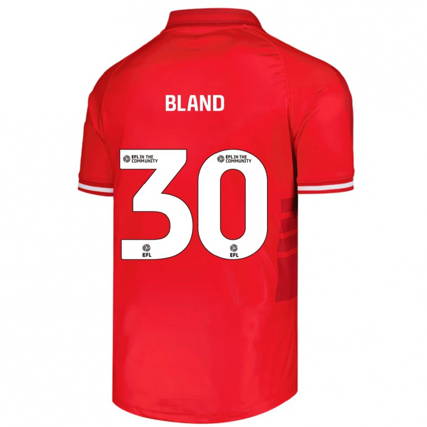 Danxen Dětské Jonathan Bland #30 Červená Bílá Domů Hráčské Dresy 2025/26 Dres