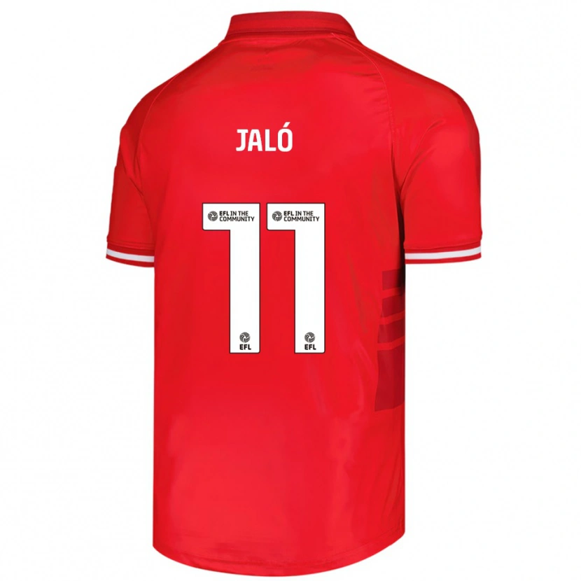 Danxen Dětské Fábio Jaló #11 Červená Bílá Domů Hráčské Dresy 2025/26 Dres