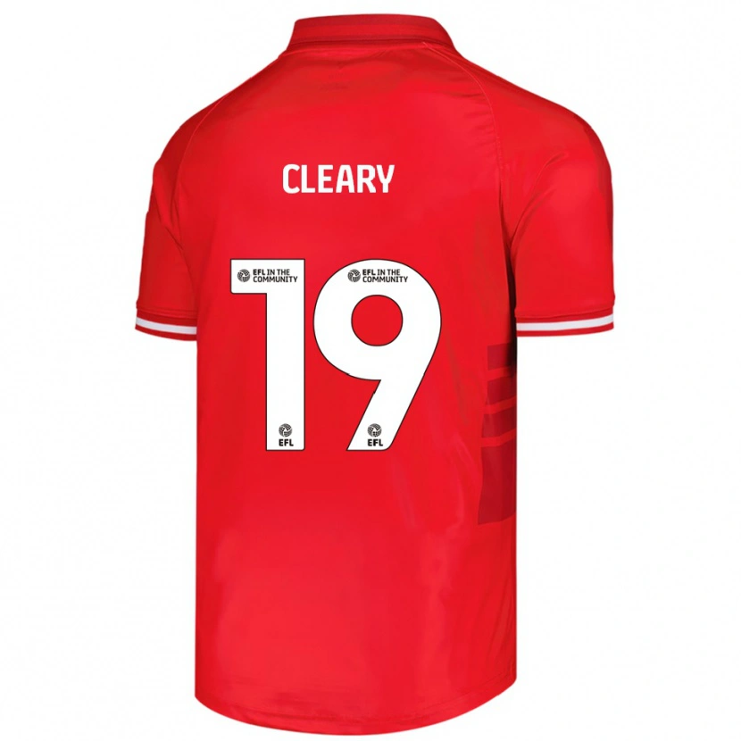Danxen Dětské Reyes Cleary #19 Červená Bílá Domů Hráčské Dresy 2025/26 Dres