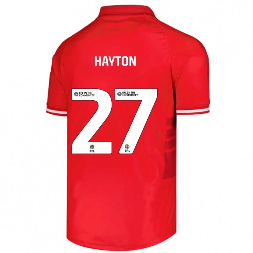 Danxen Dětské Adam Hayton #27 Červená Bílá Domů Hráčské Dresy 2025/26 Dres